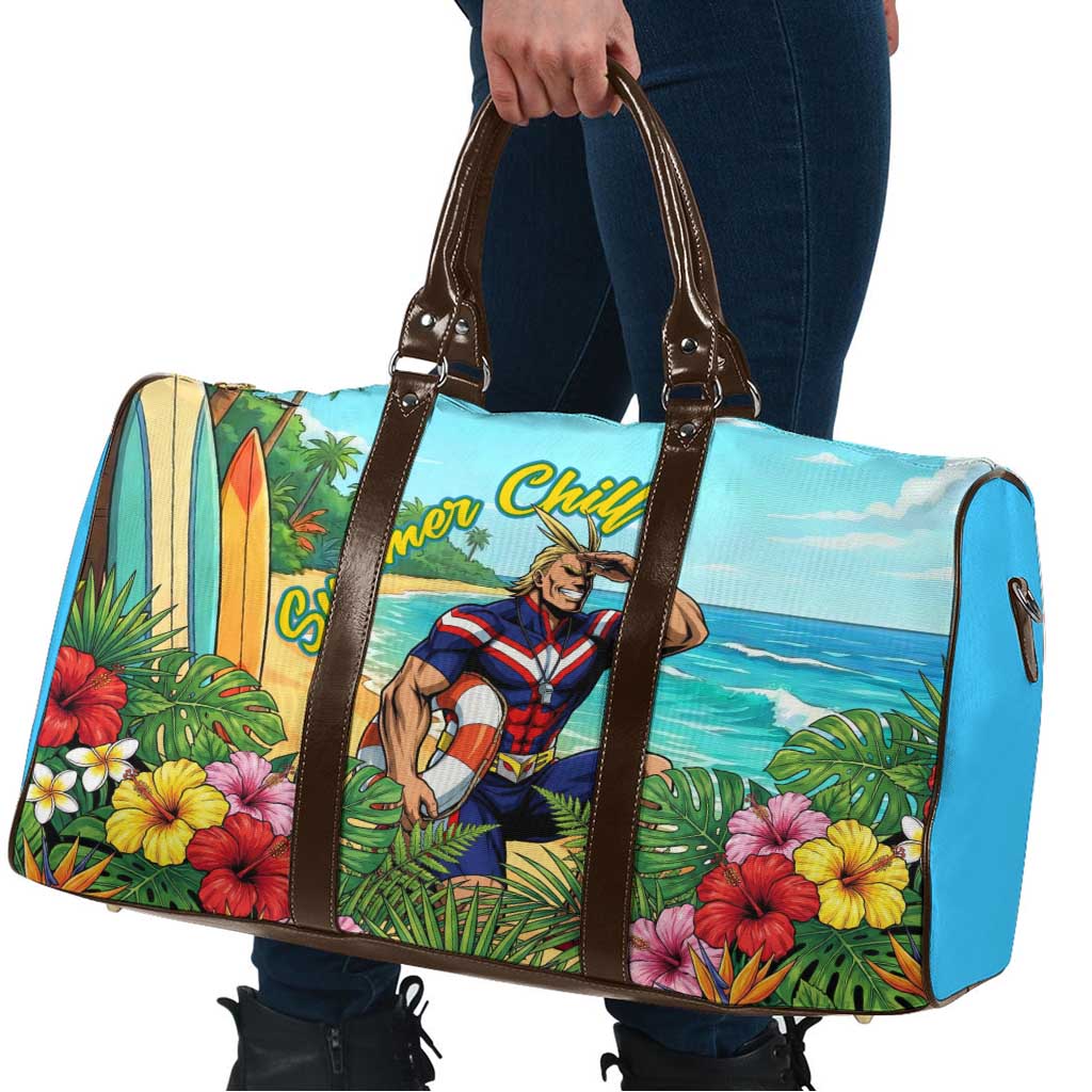 Toshinori Yagi Summer Chill Travel Bag Heroic Tropical Anime Art