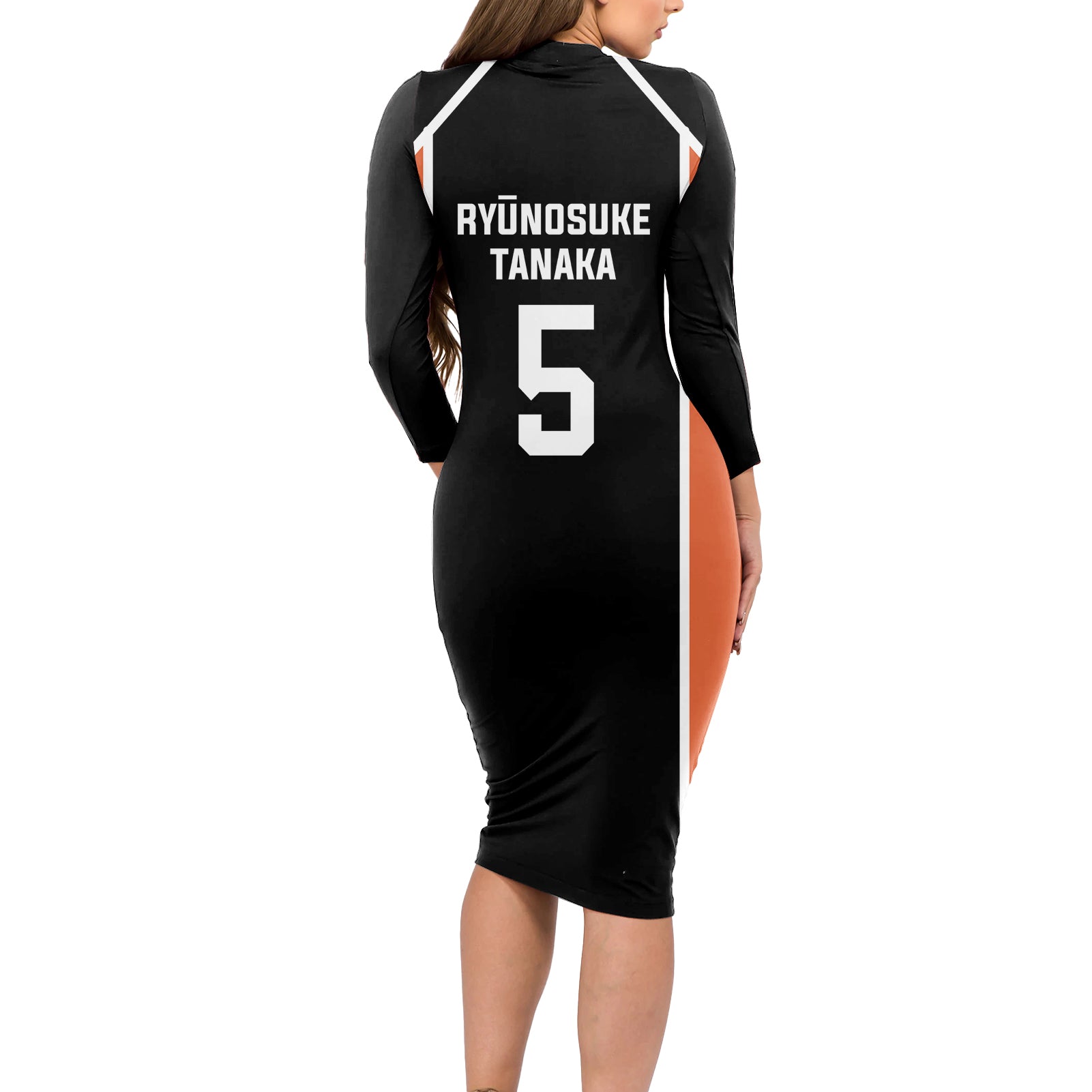 Karasuno Ryunosuke Tanaka Long Sleeve Bodycon Dress
