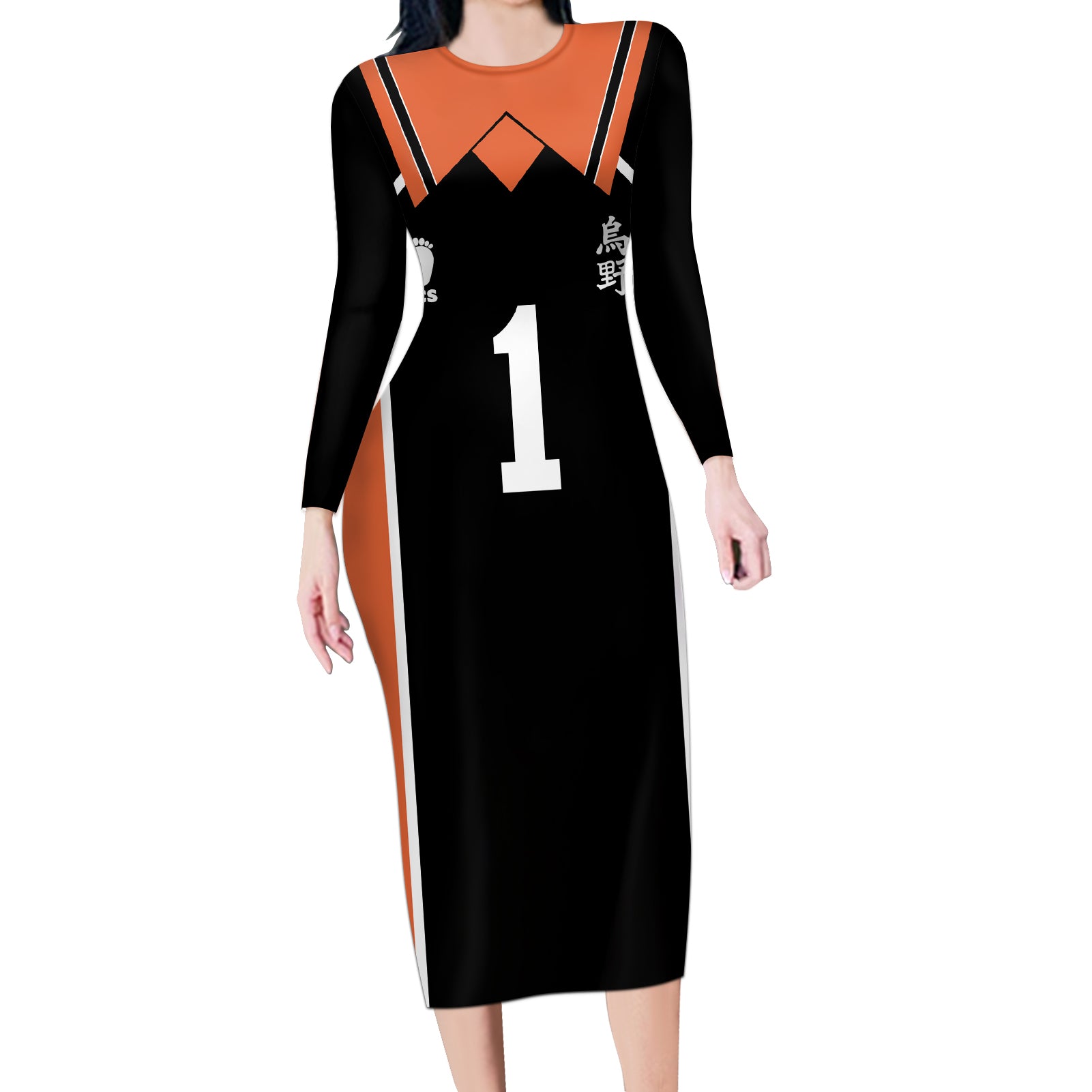 Daichi Sawamura Karasuno Long Sleeve Bodycon Dress