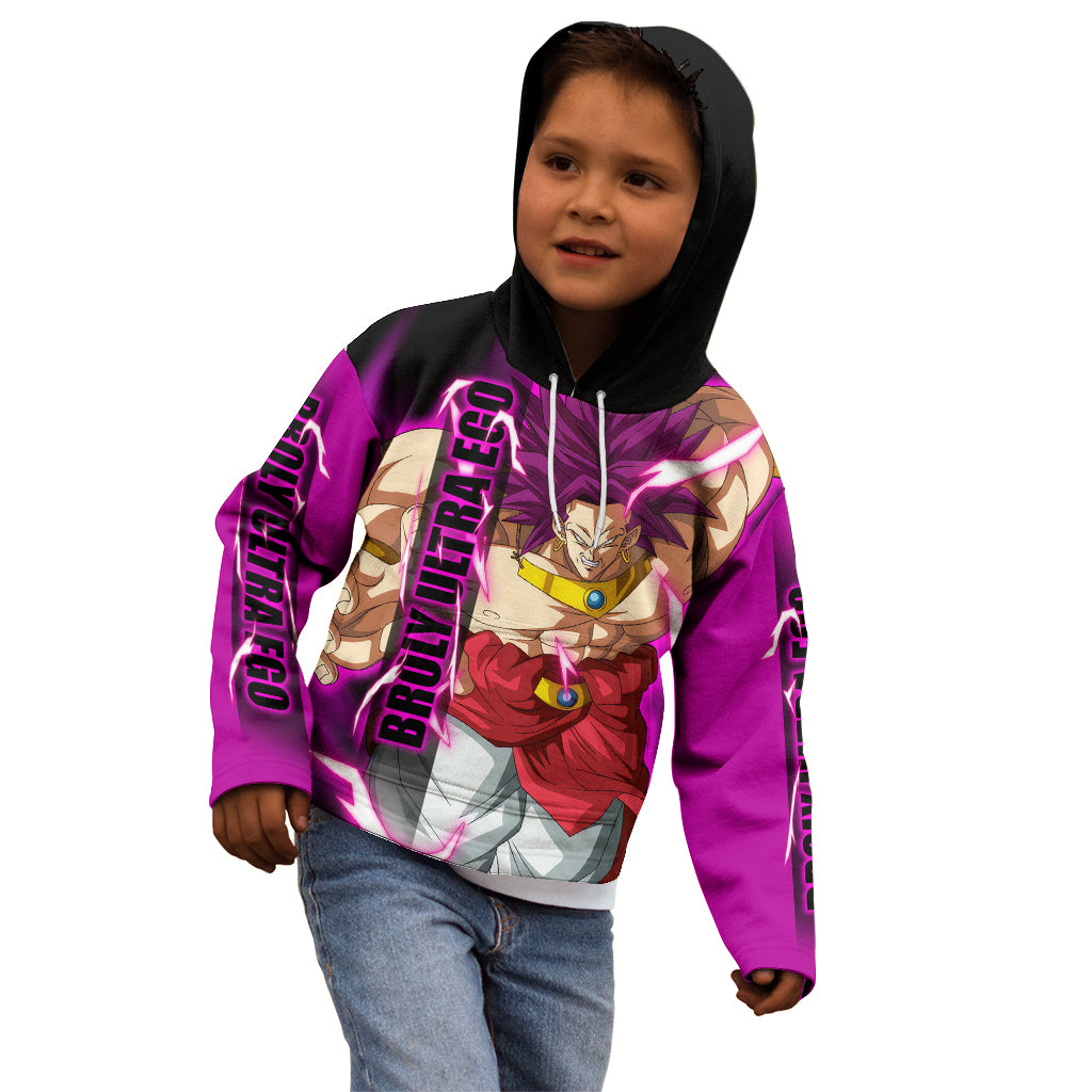 Broly Ultra Ego Anime Kid Hoodie