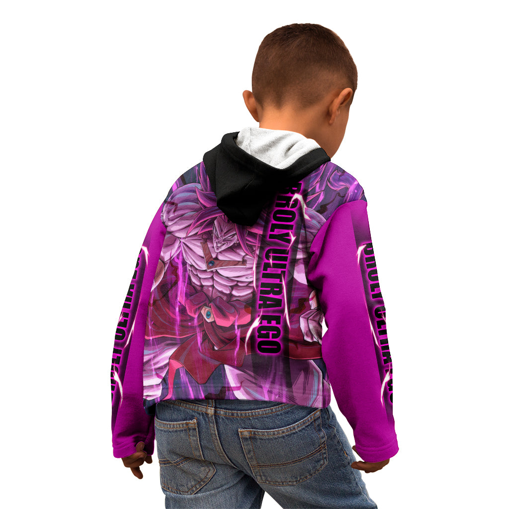 Broly Ultra Ego Anime Kid Hoodie