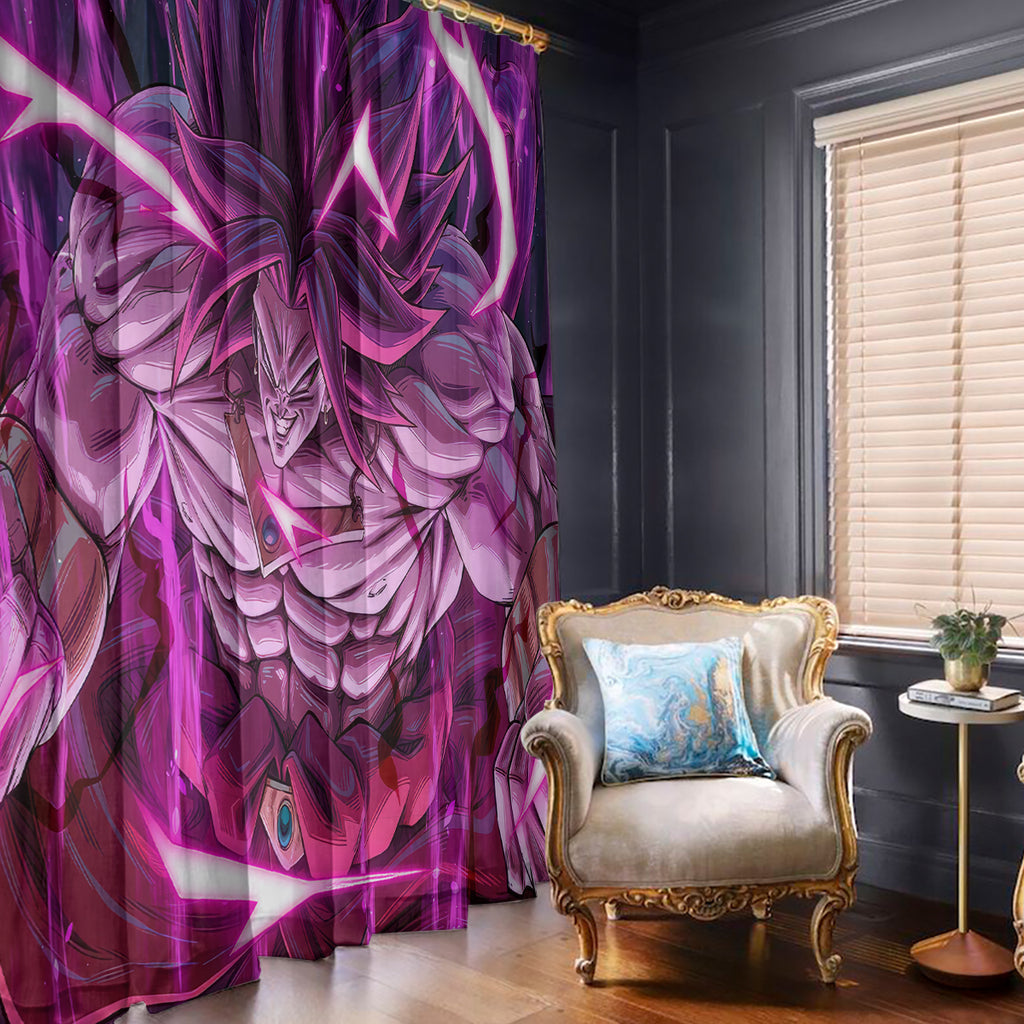 Broly Ultra Ego Anime Window Curtain