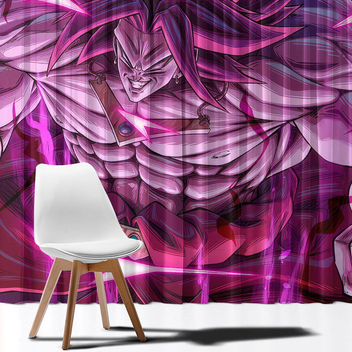 Broly Ultra Ego Anime Window Curtain