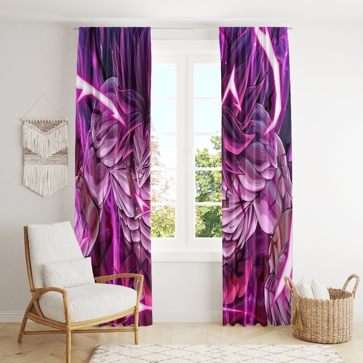 Broly Ultra Ego Anime Window Curtain