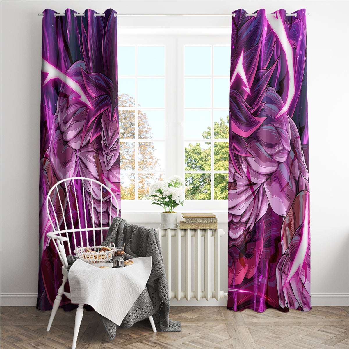 Broly Ultra Ego Anime Window Curtain