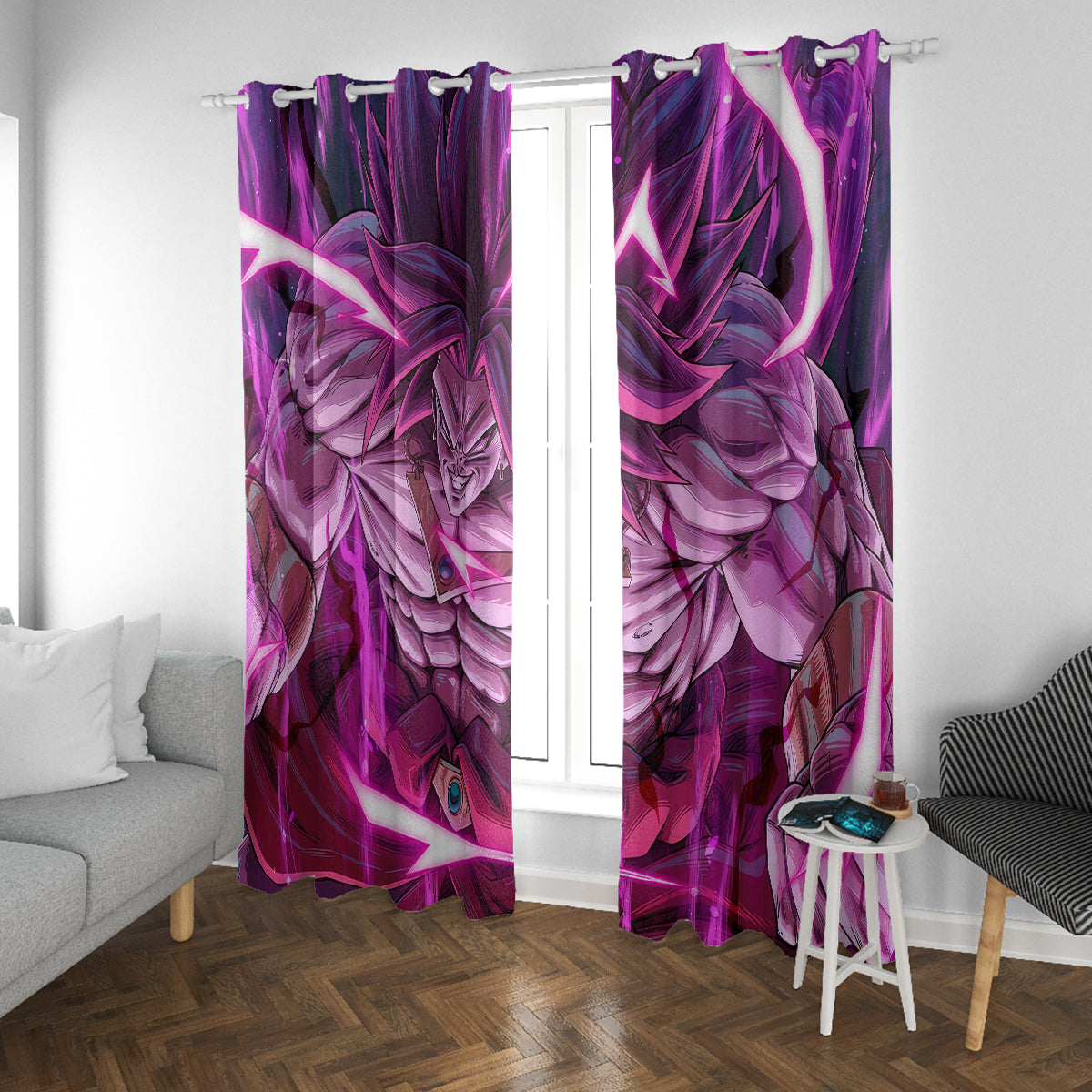 Broly Ultra Ego Anime Window Curtain
