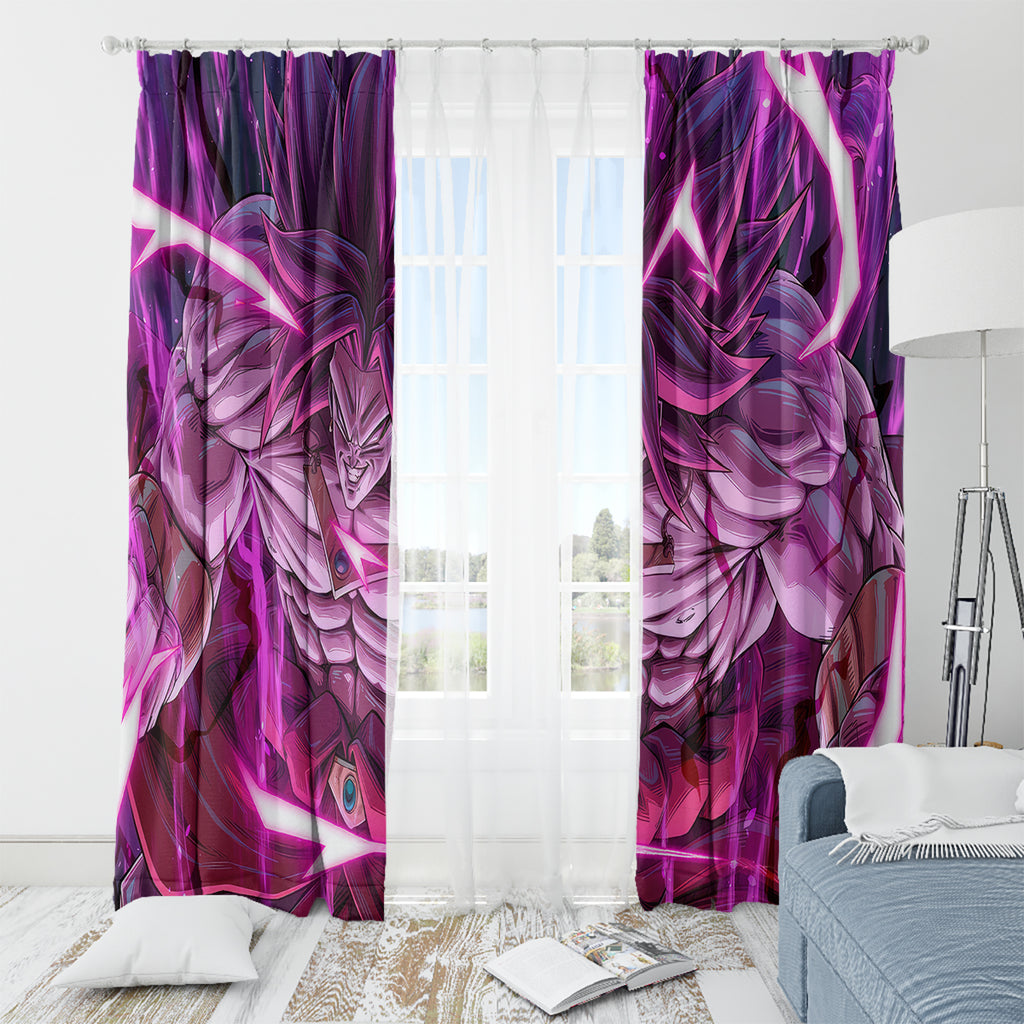 Broly Ultra Ego Anime Window Curtain