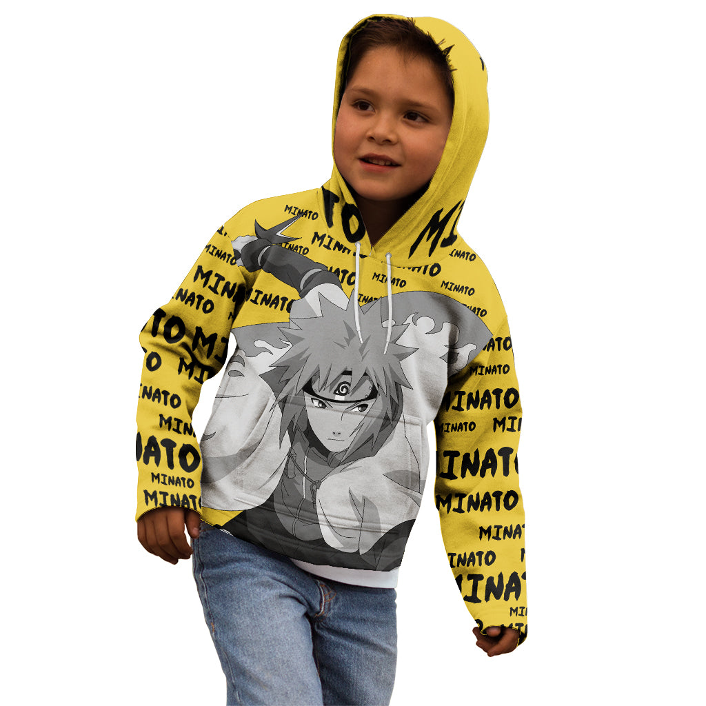 Minato Namikaze - Anime Style Manga Kid Hoodie