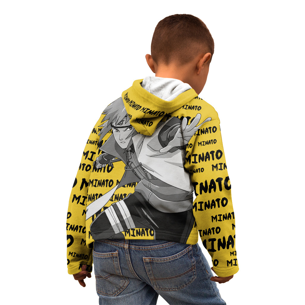 Minato Namikaze - Anime Style Manga Kid Hoodie