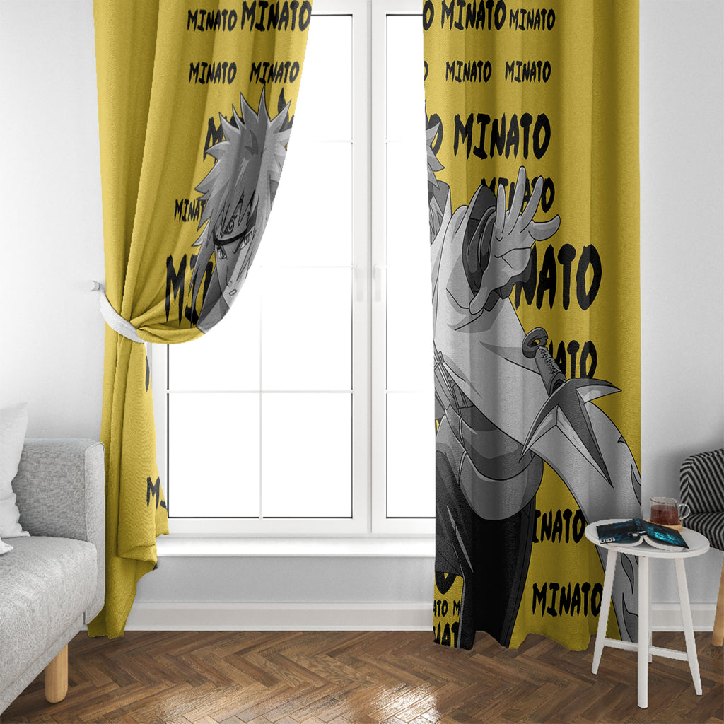 Minato Namikaze - Anime Style Manga Window Curtain