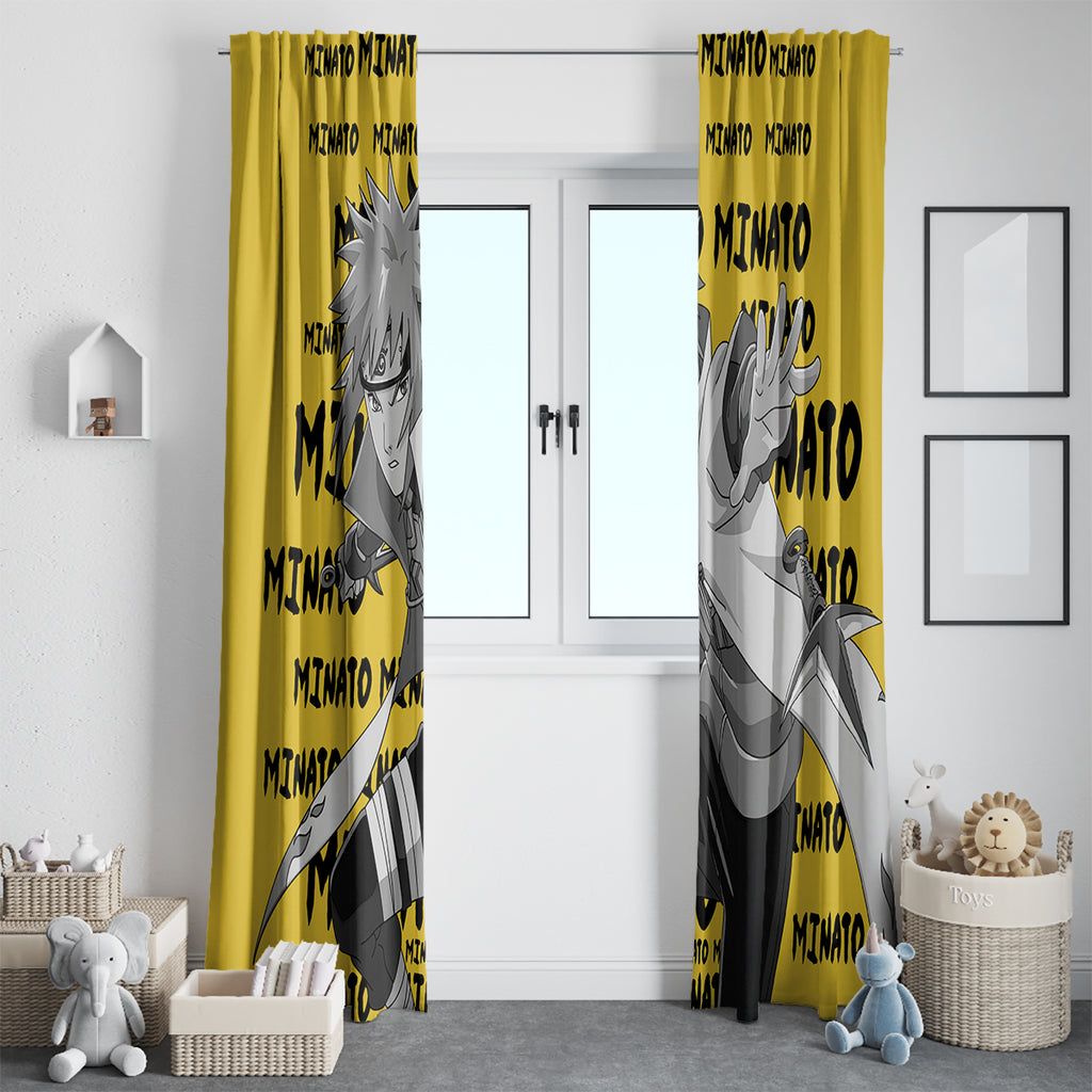 Minato Namikaze - Anime Style Manga Window Curtain