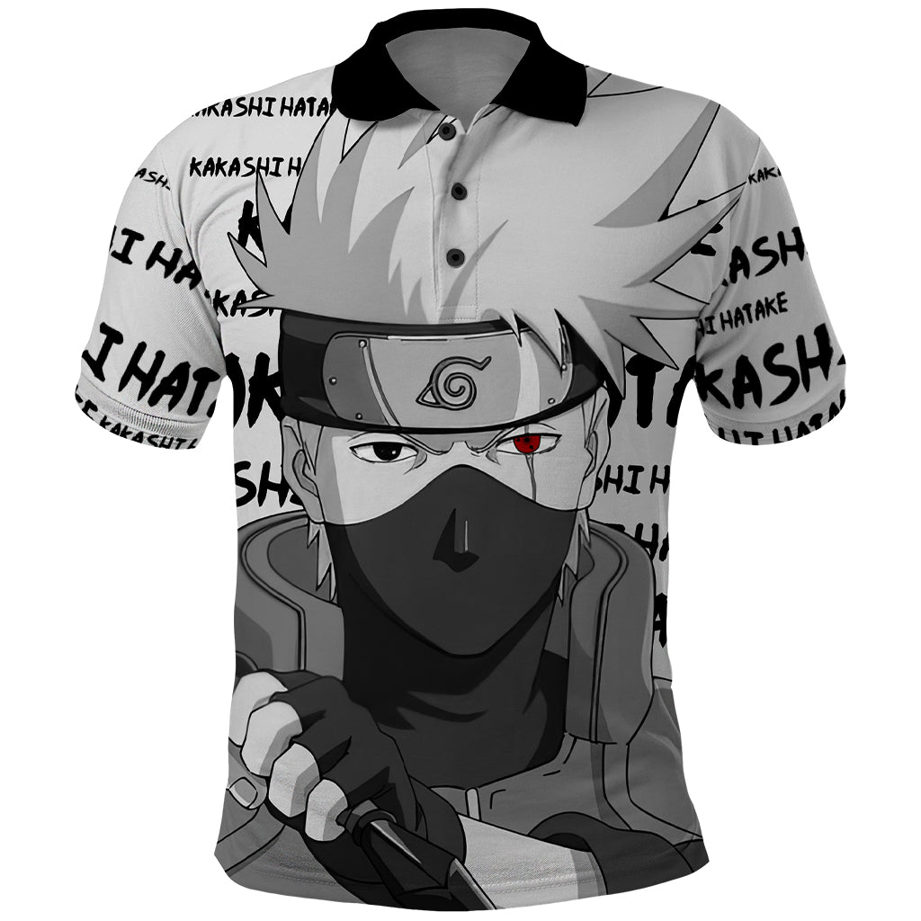 Kakashi Hatake - Anime Style Manga Polo Shirt