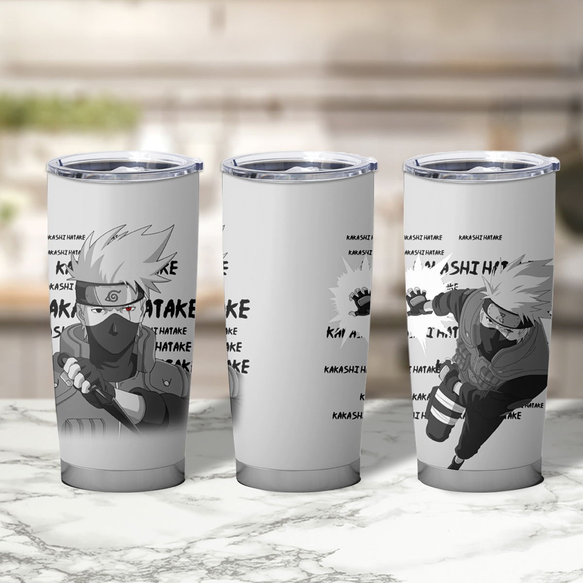 Kakashi Hatake Tumbler Cup Anime Style Manga TS04