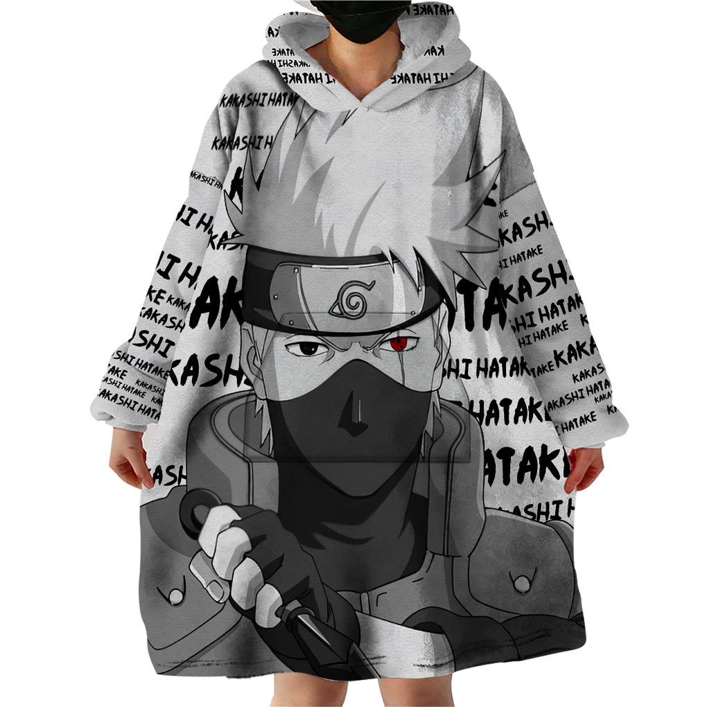 Kakashi Hatake - Anime Style Manga Wearable Blanket Hoodie