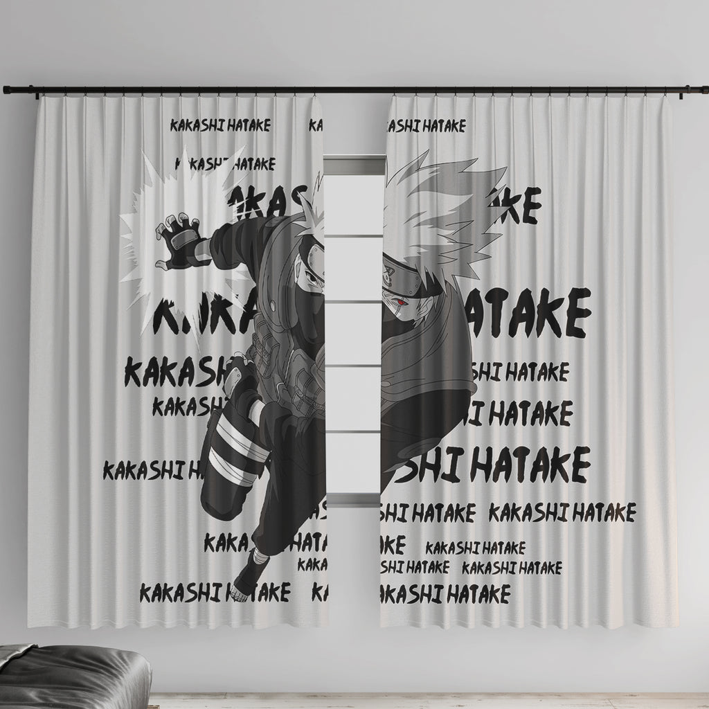 Kakashi Hatake - Anime Style Manga Window Curtain