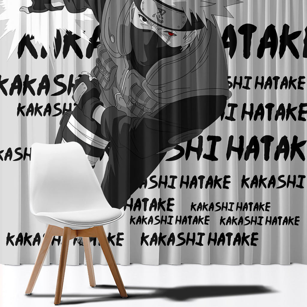 Kakashi Hatake - Anime Style Manga Window Curtain