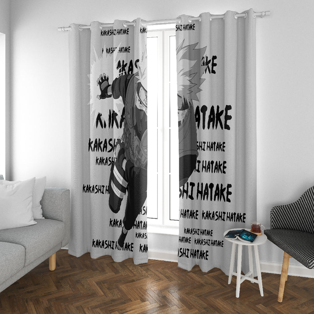 Kakashi Hatake - Anime Style Manga Window Curtain
