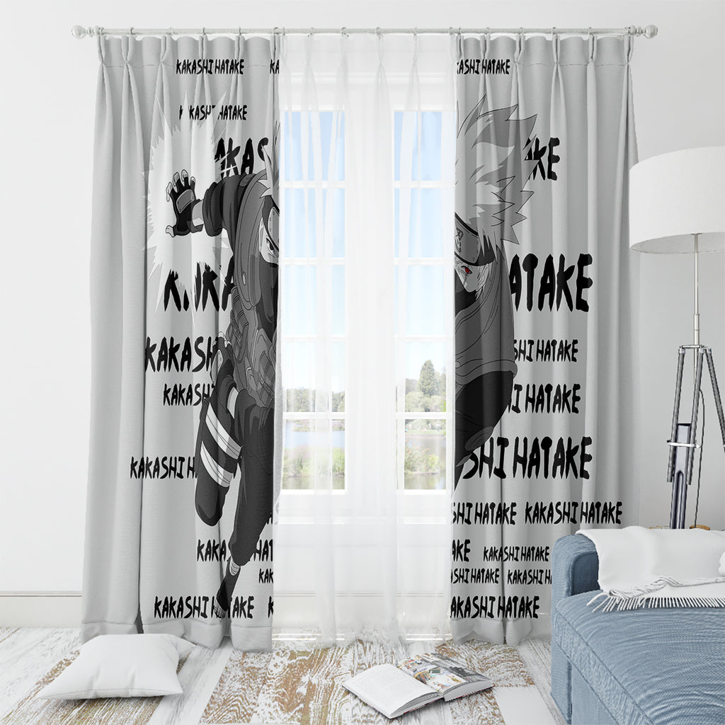 Kakashi Hatake - Anime Style Manga Window Curtain