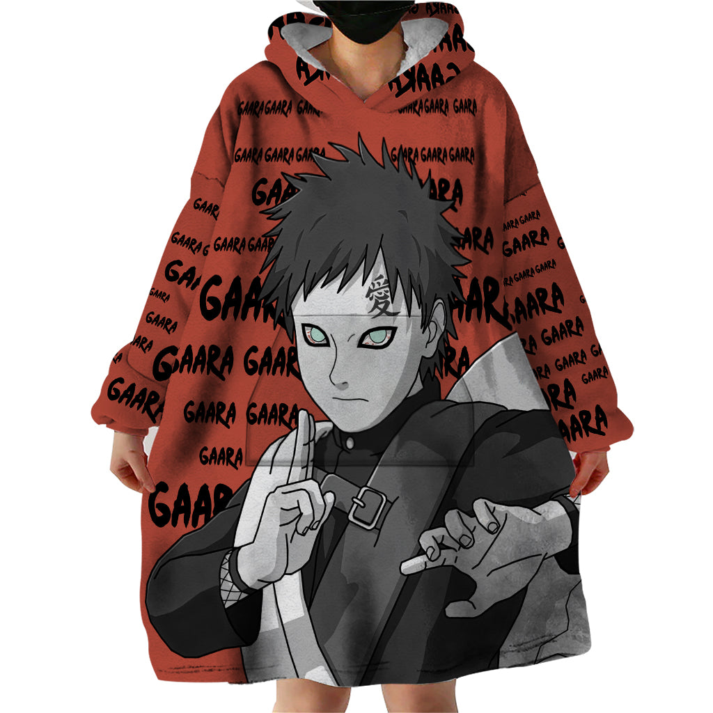 Gaara - Style Manga Wearable Blanket Hoodie