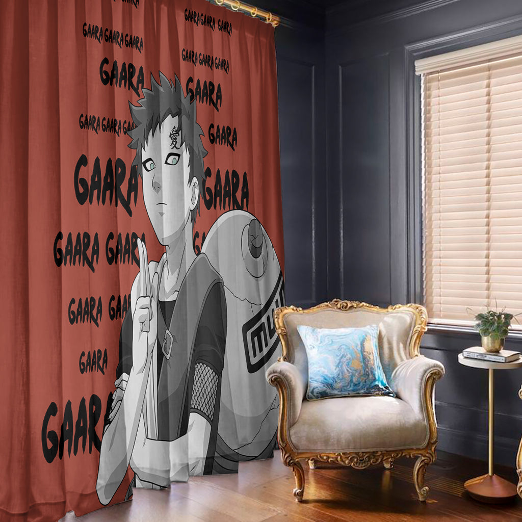 Gaara - Style Manga Window Curtain