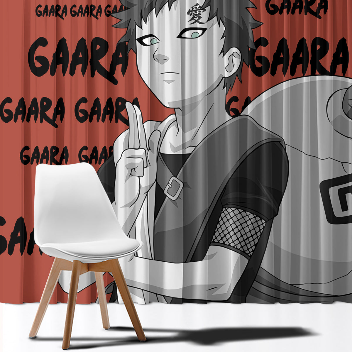 Gaara - Style Manga Window Curtain
