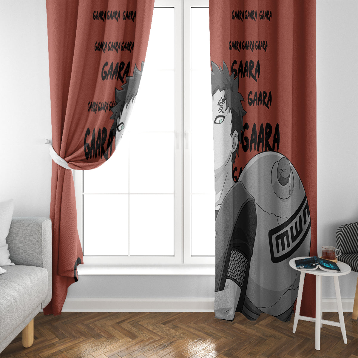 Gaara - Style Manga Window Curtain
