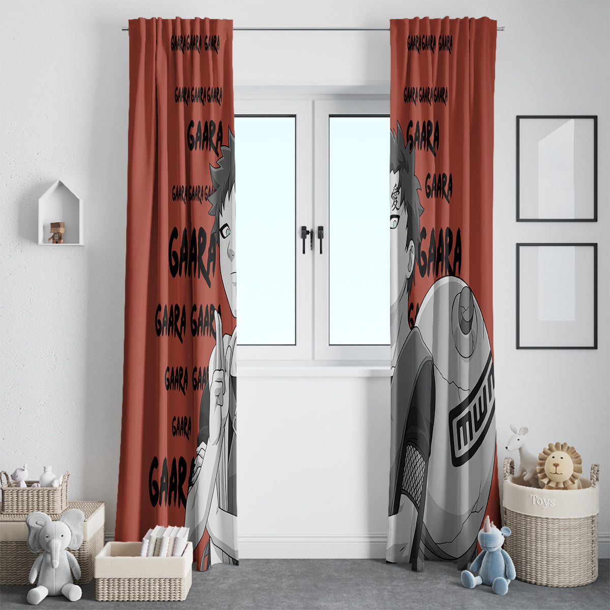 Gaara - Style Manga Window Curtain