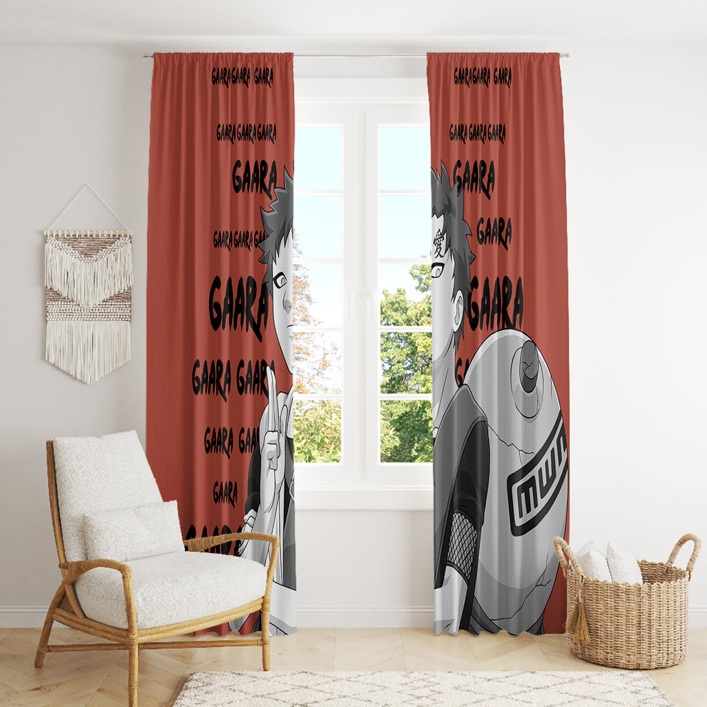 Gaara - Style Manga Window Curtain
