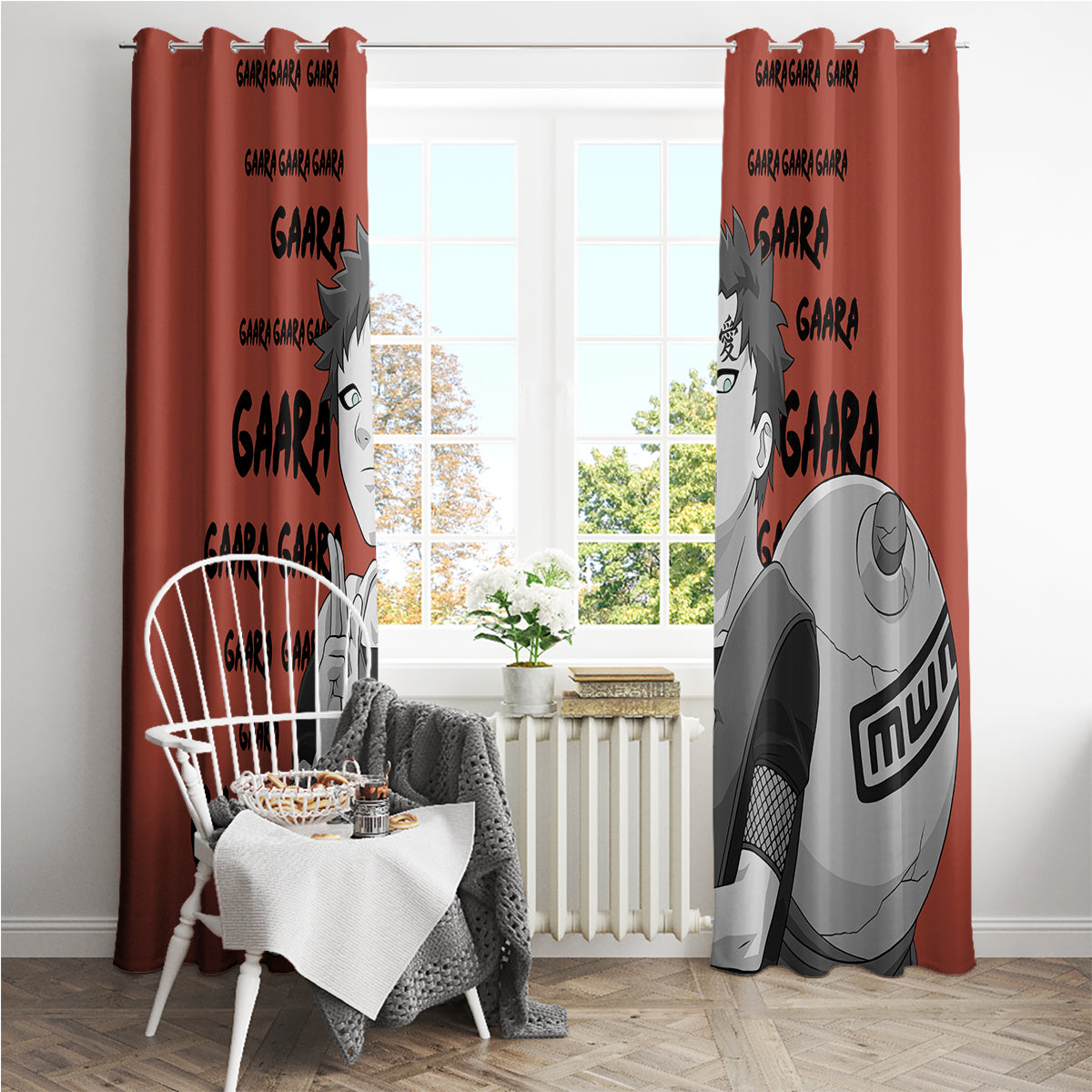 Gaara - Style Manga Window Curtain