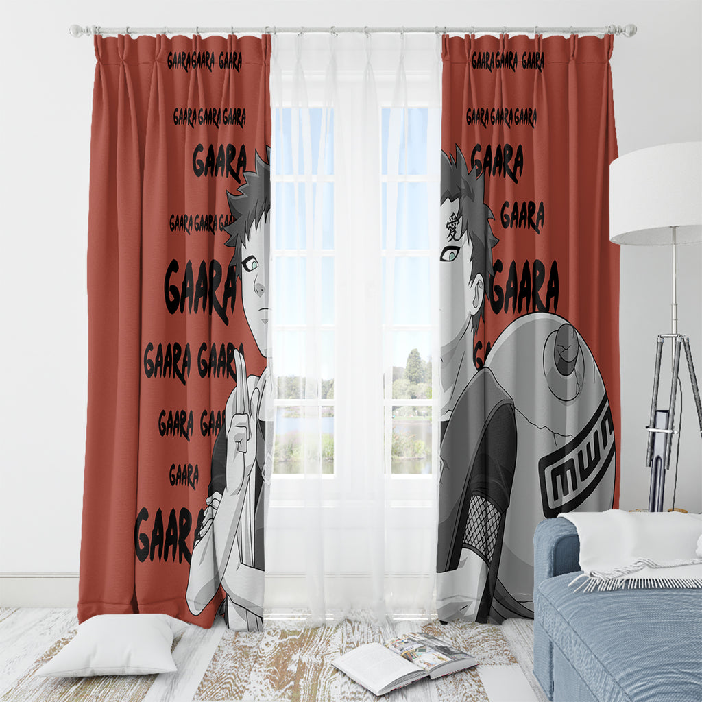 Gaara - Style Manga Window Curtain