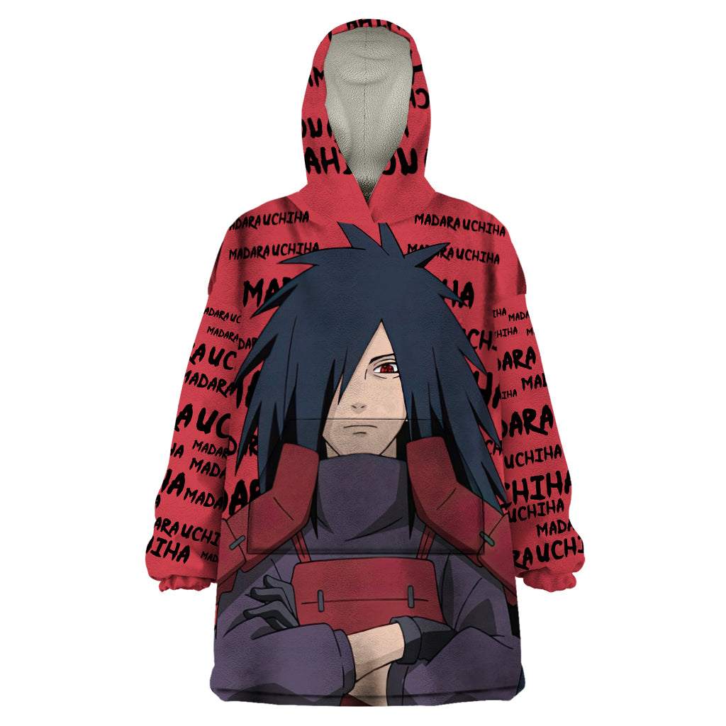 Madara Uchiha - Style Manga Wearable Blanket Hoodie