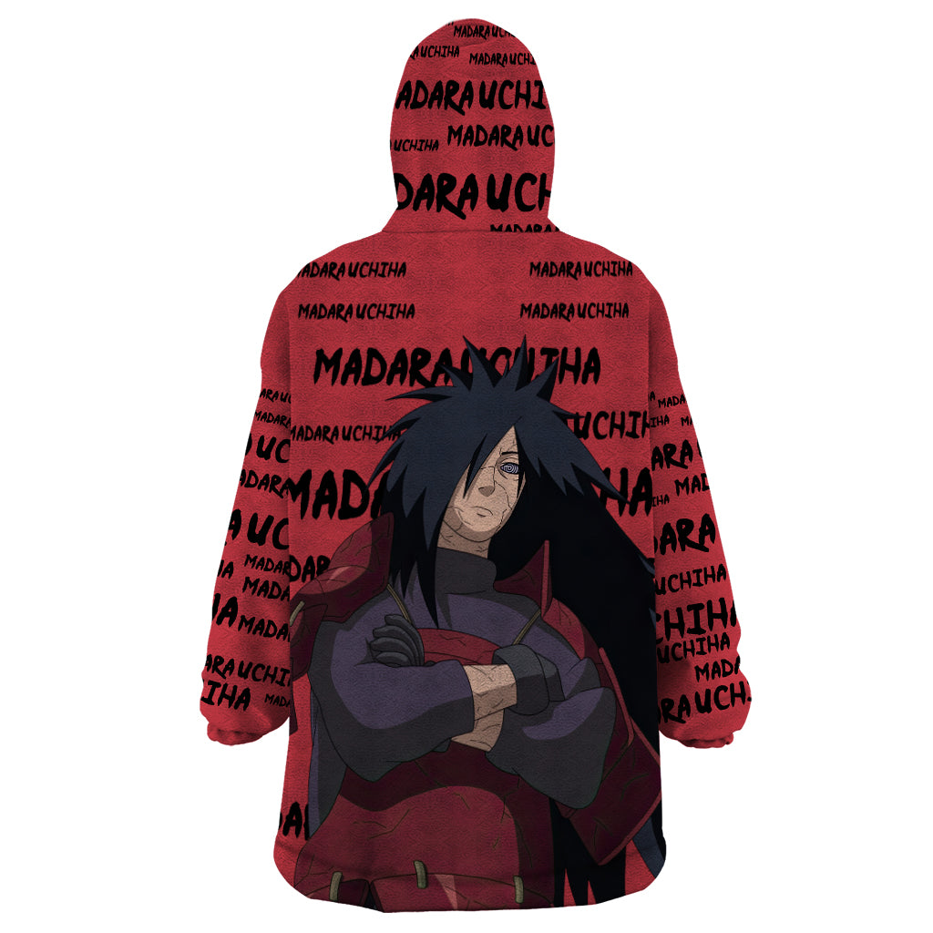 Madara Uchiha - Style Manga Wearable Blanket Hoodie
