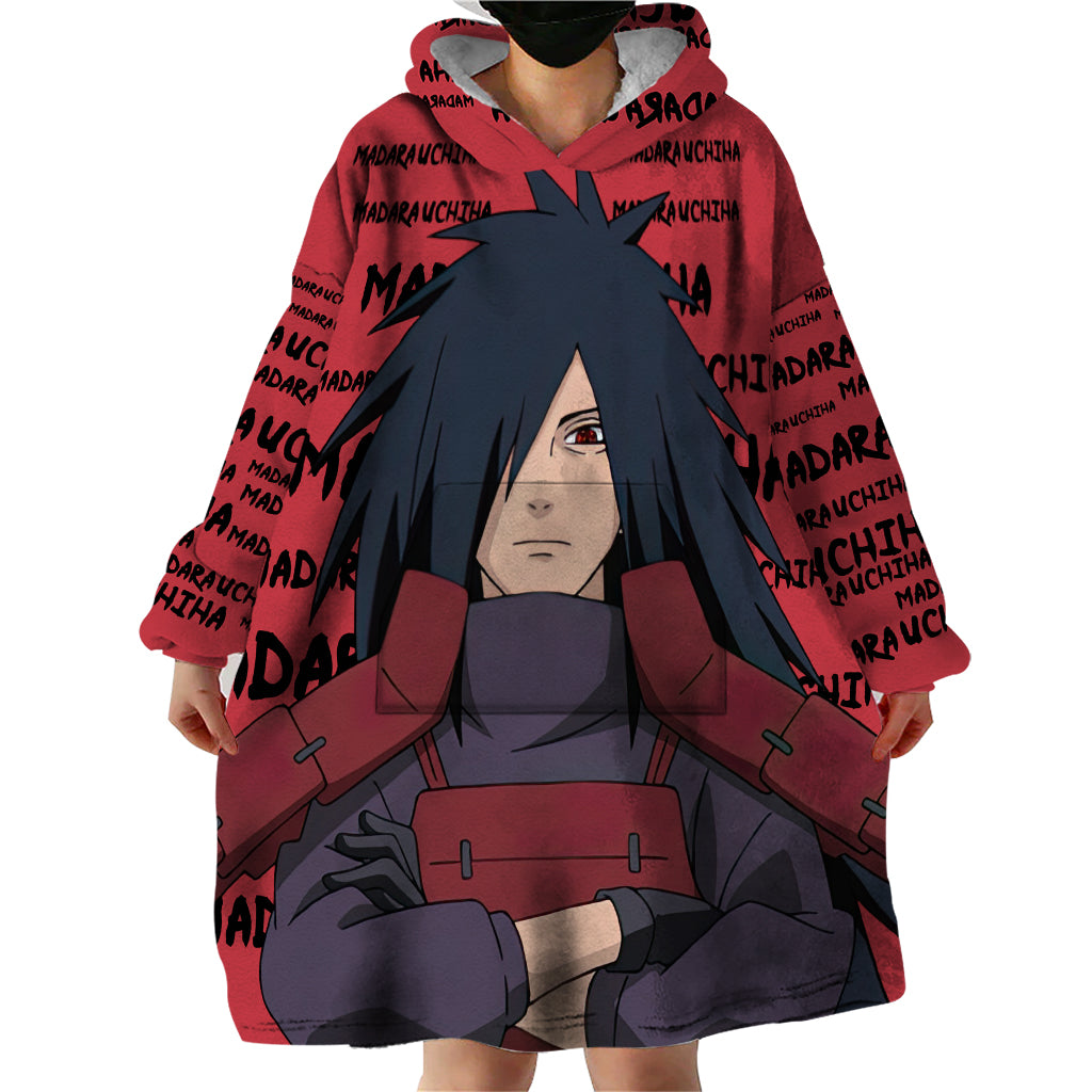 Madara Uchiha - Style Manga Wearable Blanket Hoodie
