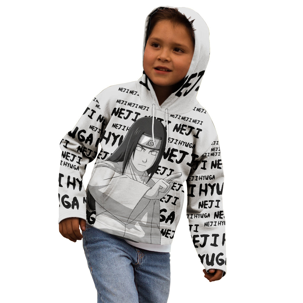 Neji Hyuga - Style Manga Kid Hoodie