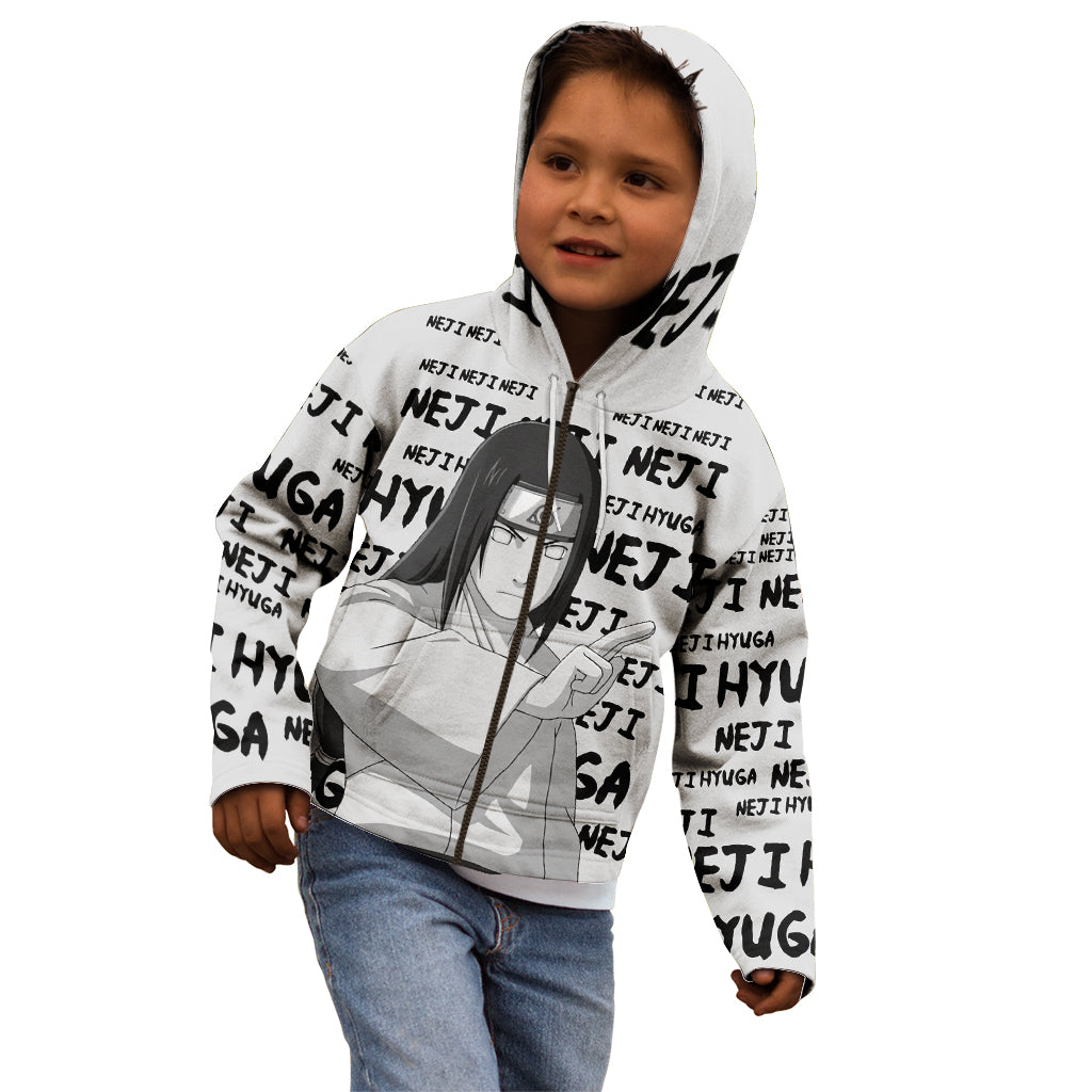 Neji Hyuga - Style Manga Kid Hoodie