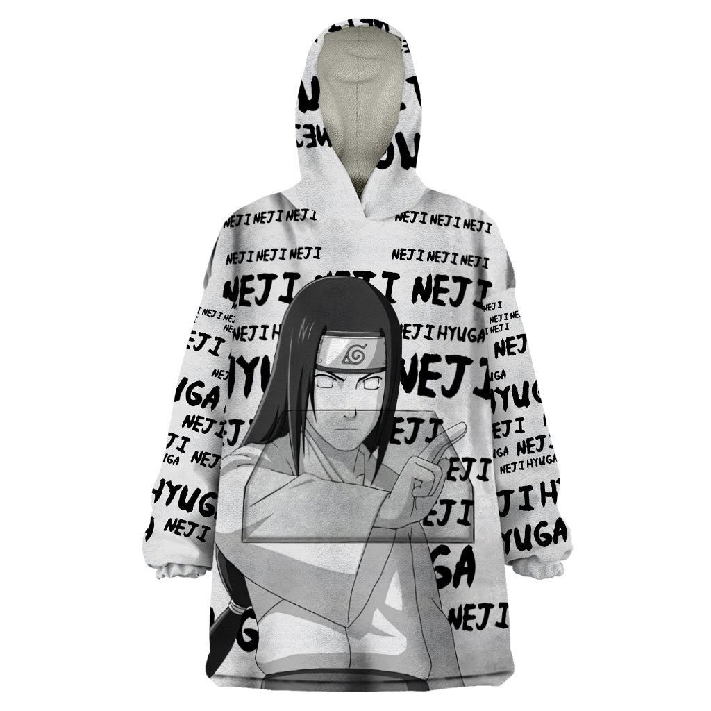 Neji Hyuga - Style Manga Wearable Blanket Hoodie