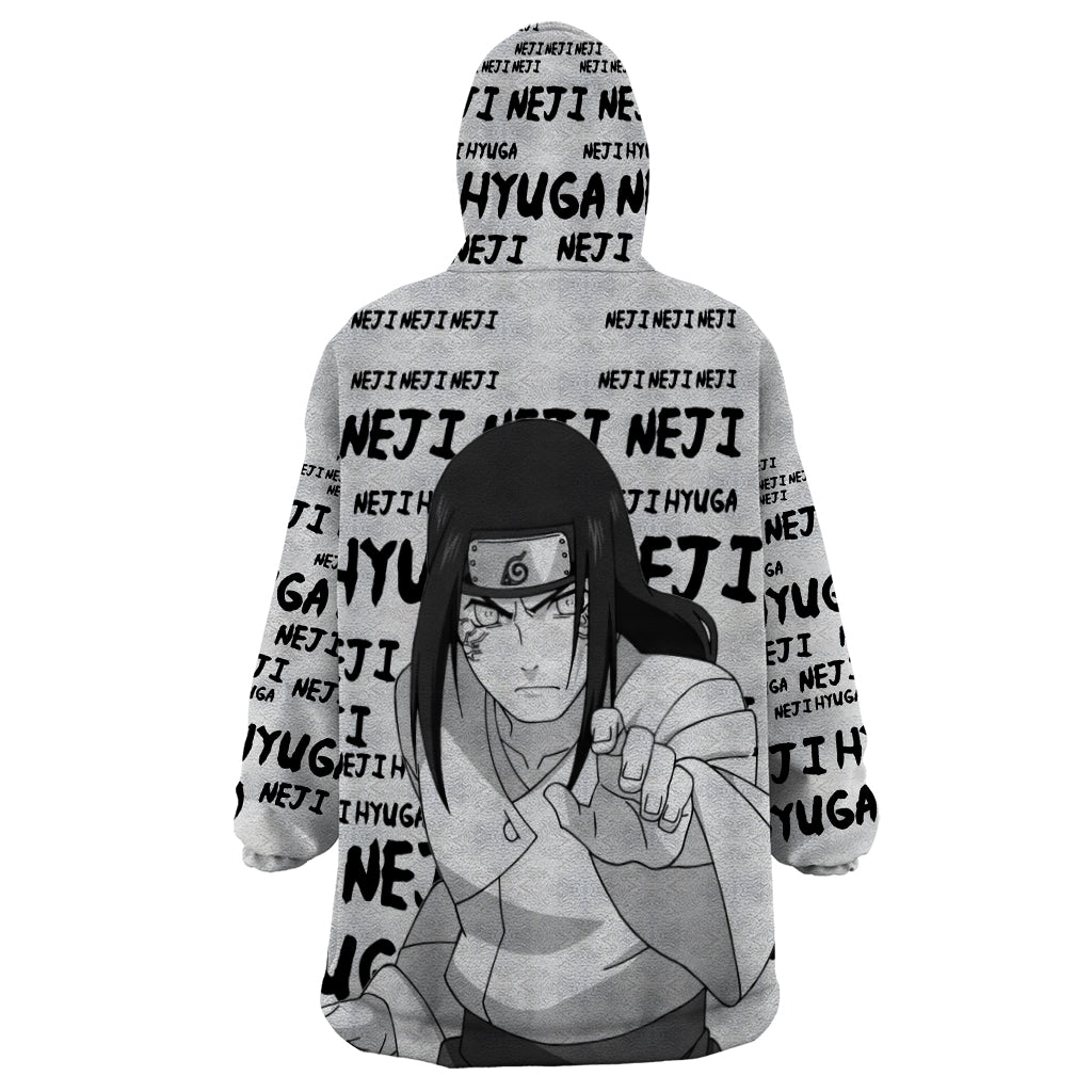 Neji Hyuga - Style Manga Wearable Blanket Hoodie