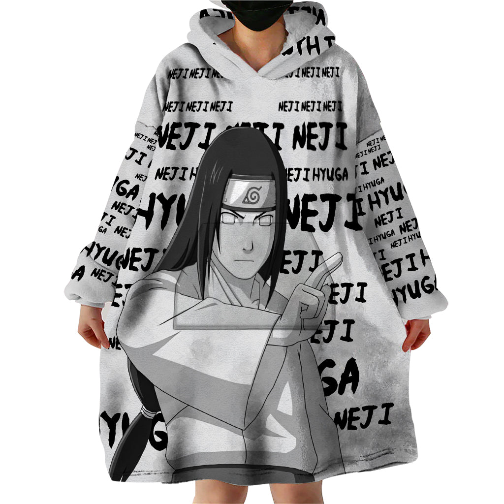 Neji Hyuga - Style Manga Wearable Blanket Hoodie