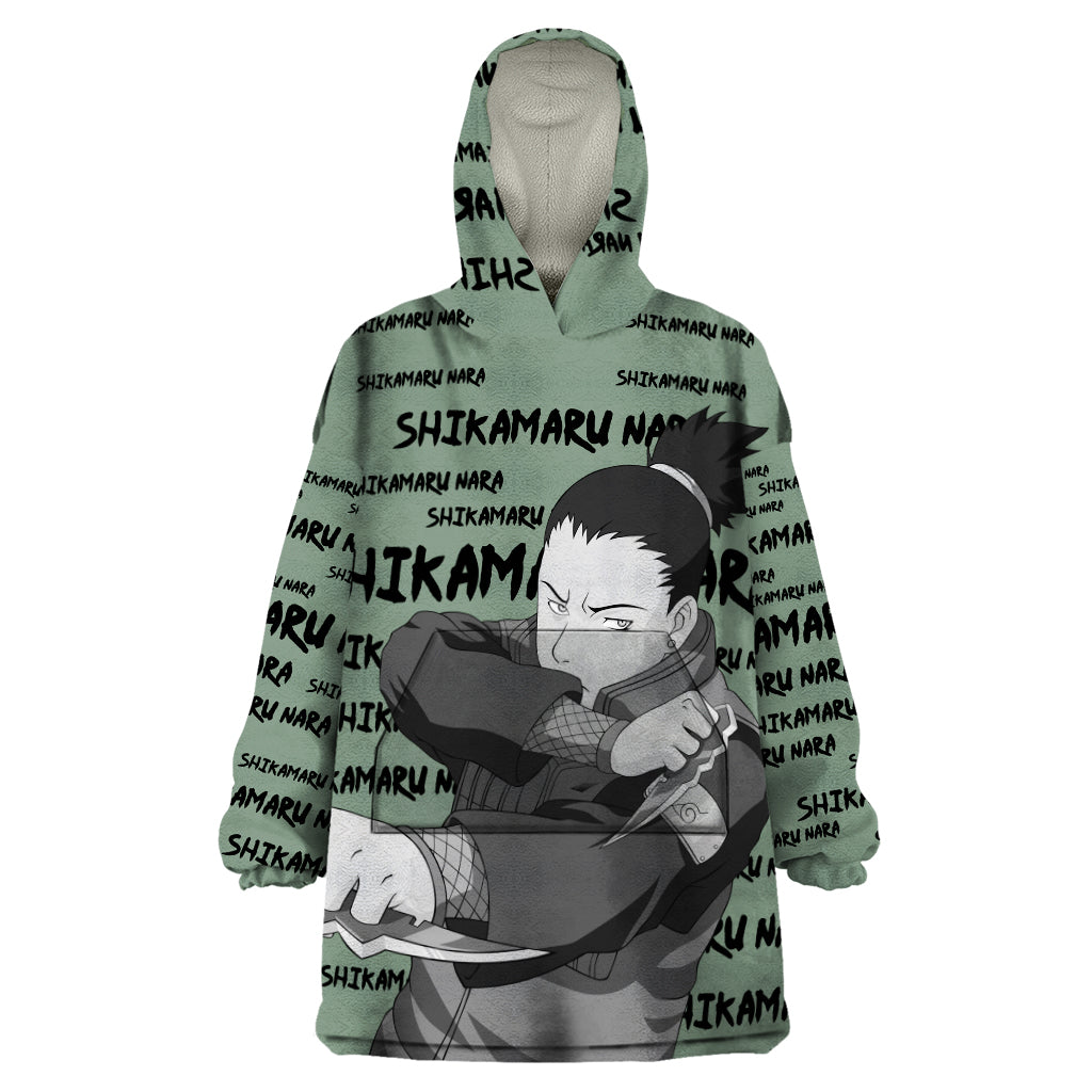 Shikamaru Nara - Style Manga Wearable Blanket Hoodie