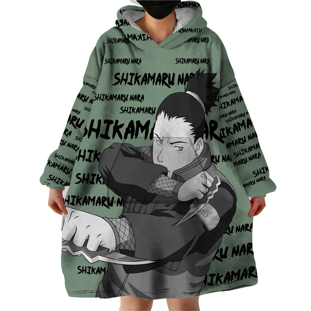 Shikamaru Nara - Style Manga Wearable Blanket Hoodie