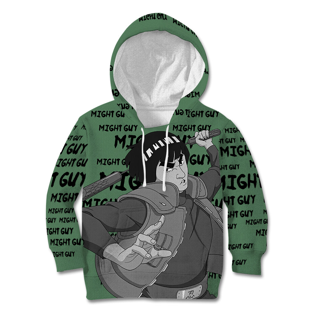 Might Guy - Style Manga Kid Hoodie