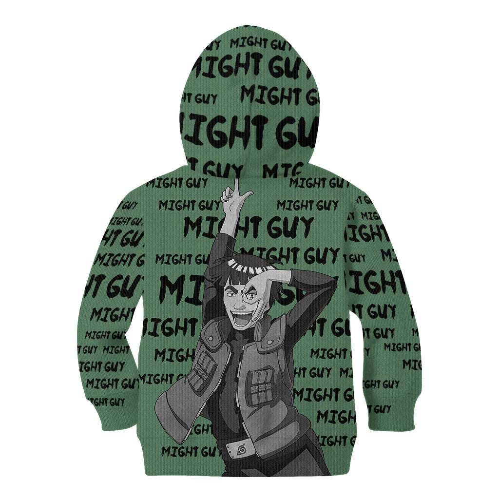 Might Guy - Style Manga Kid Hoodie