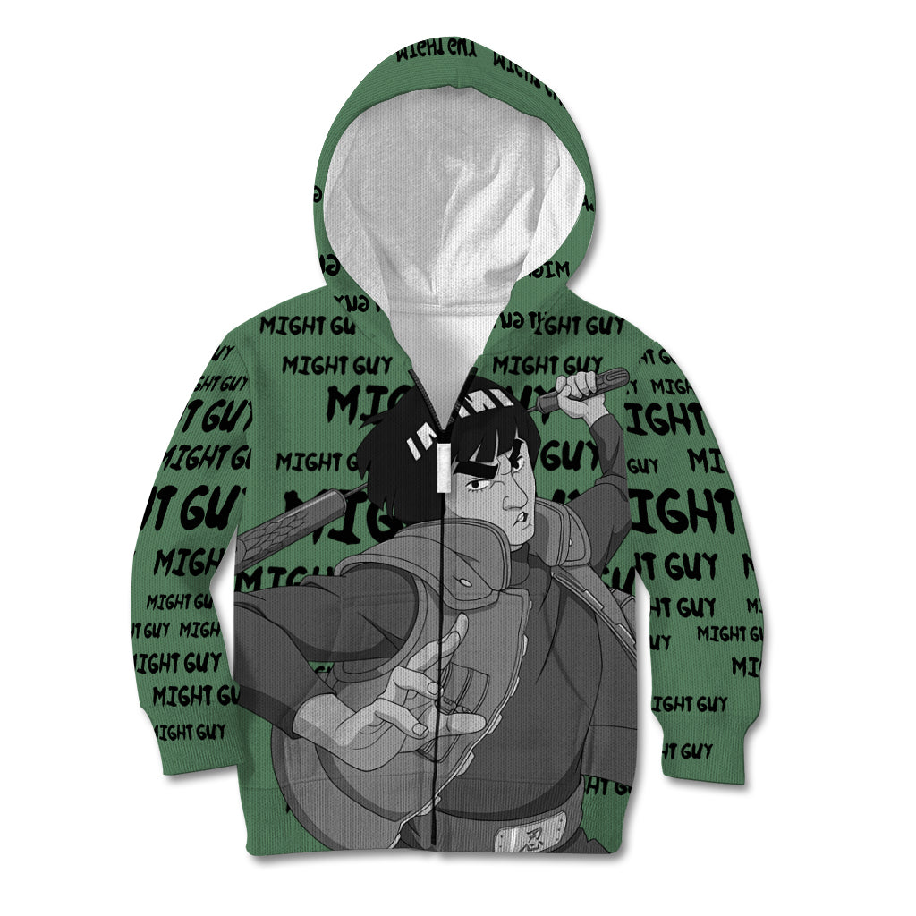 Might Guy - Style Manga Kid Hoodie