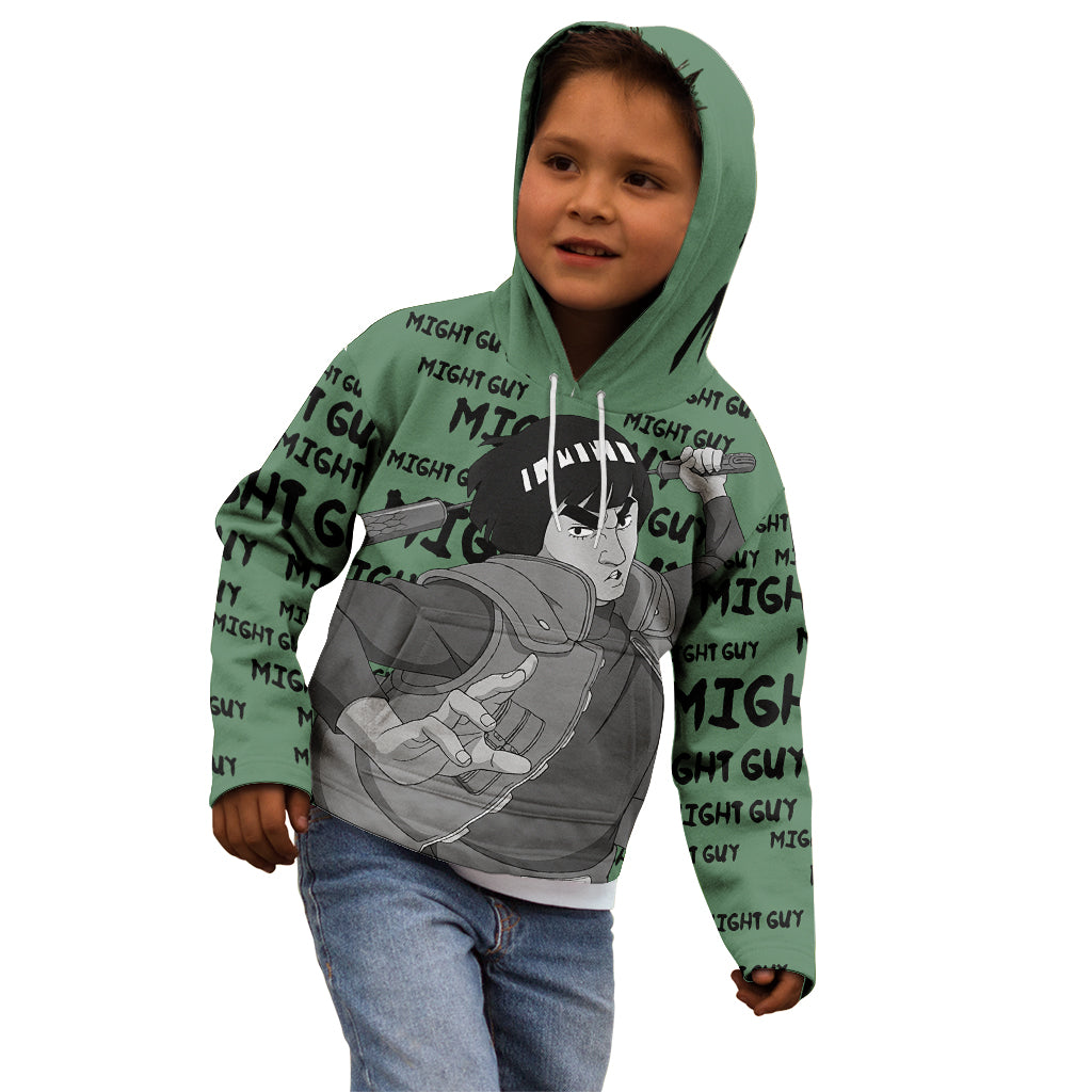 Might Guy - Style Manga Kid Hoodie