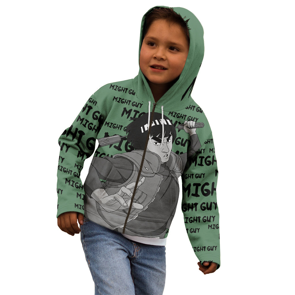 Might Guy - Style Manga Kid Hoodie