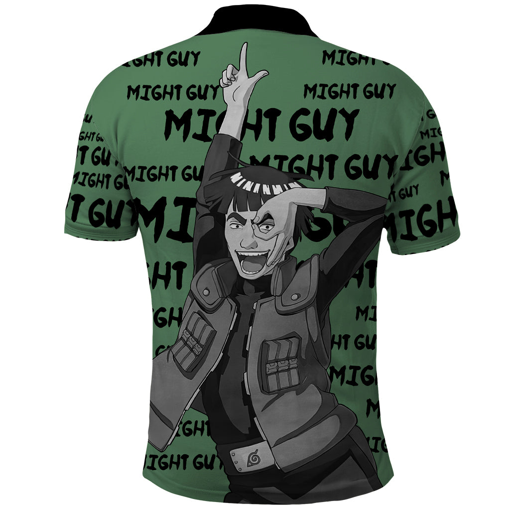 Might Guy - Style Manga Polo Shirt