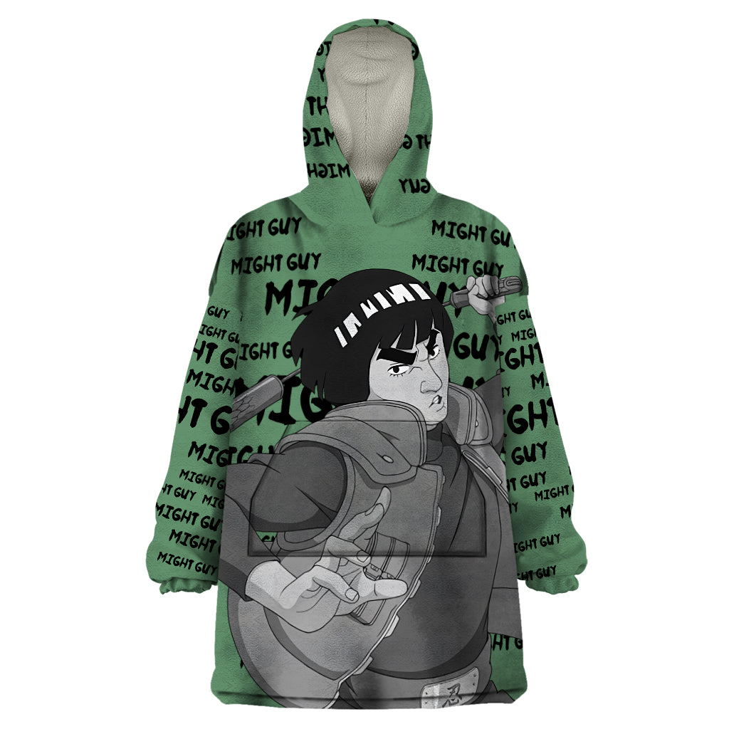 Might Guy - Style Manga Wearable Blanket Hoodie