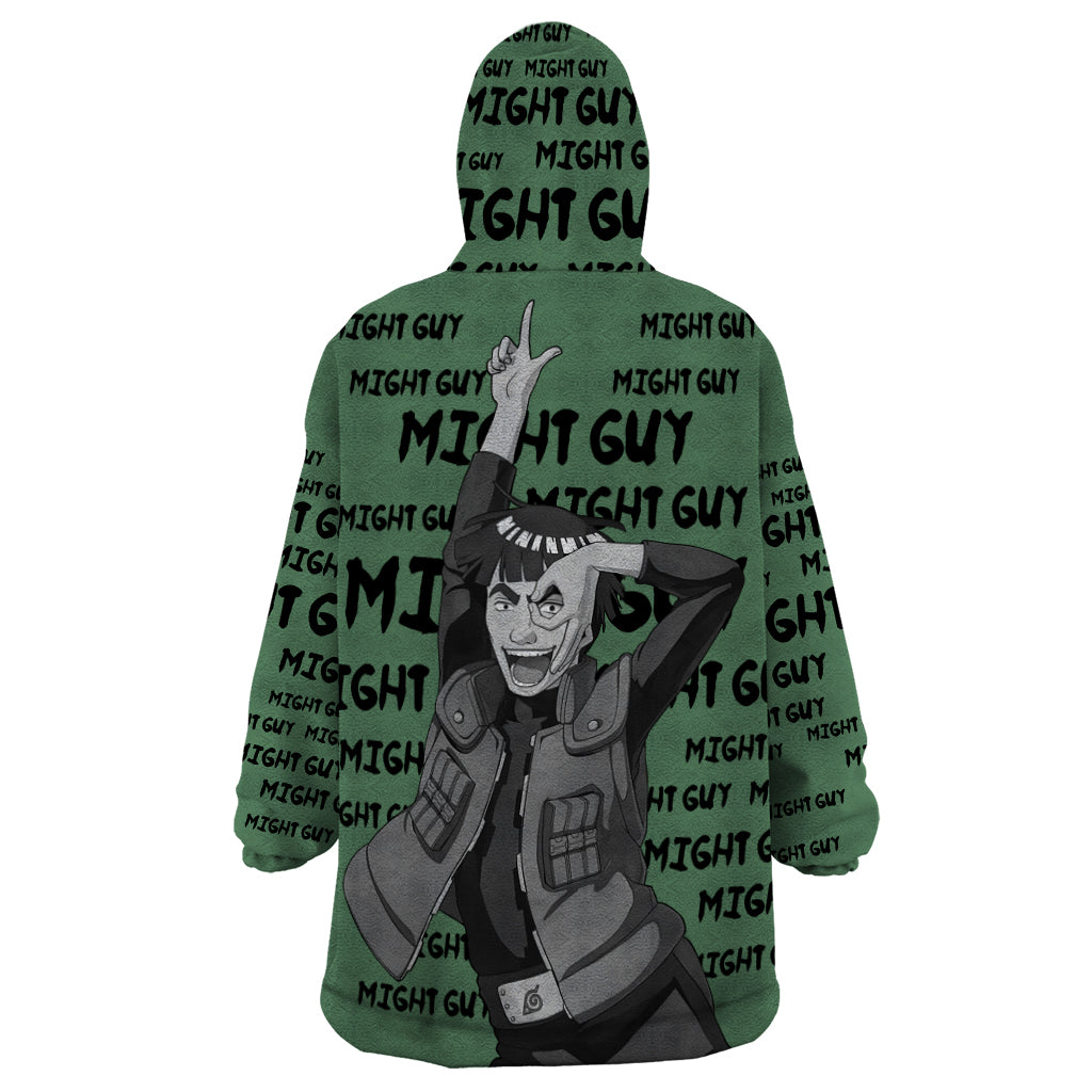 Might Guy - Style Manga Wearable Blanket Hoodie