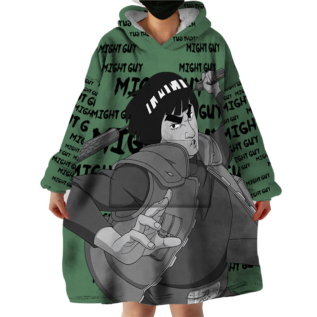 Might Guy - Style Manga Wearable Blanket Hoodie