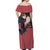 Pain - Style Manga Off Shoulder Maxi Dress